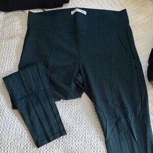 Old Navy Dark Green Seam-Detail Stevie Leggings